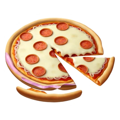 pizza with lots of onions sticker