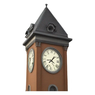 Clock tower sticker