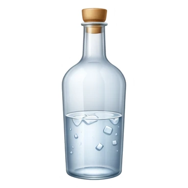 Bottle of vodka sticker