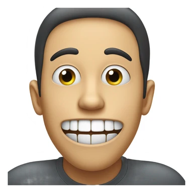 Person fake laugh  sticker