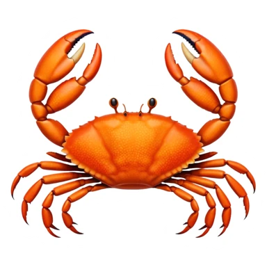 Crab hand sticker