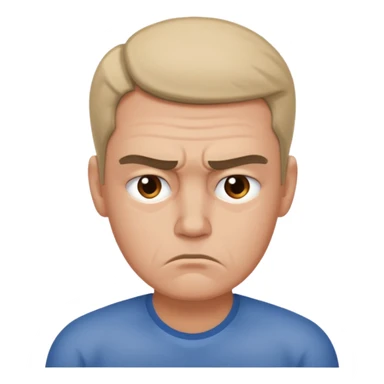 Person feeling disappointed sticker