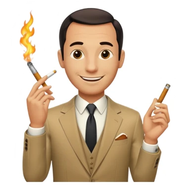 l'agent OSS 117 qui rigole. sticker