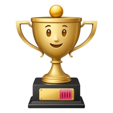 second place trophy sticker