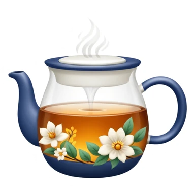 Tea Mug with steaming tea inside sticker