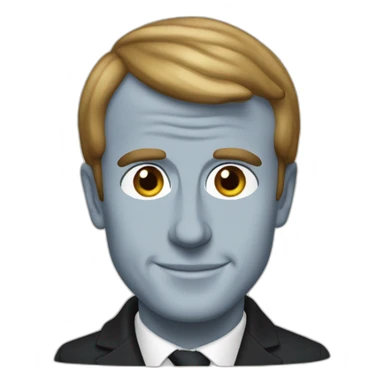emmanuel macron in soubrette sticker