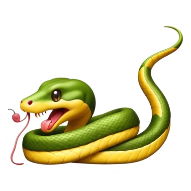 Emoji culebra ratón sticker