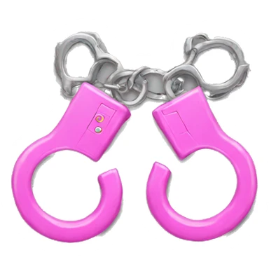 pink handcuffs  sticker