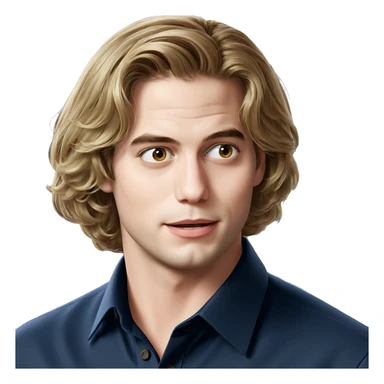 happy boy in collared shirt sticker