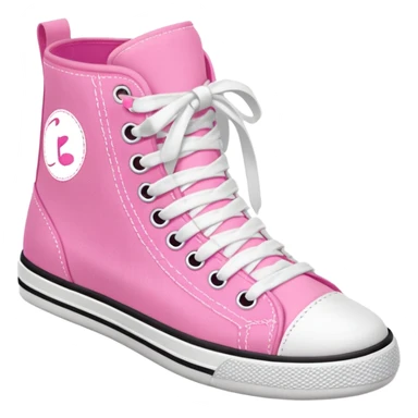 Barbie high top shoes sticker
