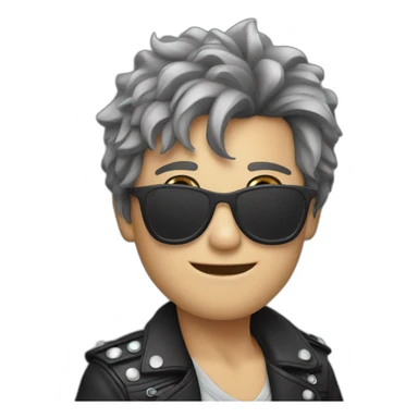 Daniel Cheetham as a rock star sticker