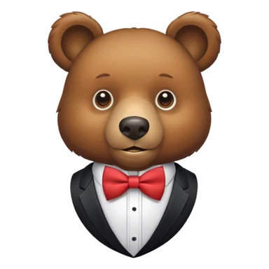 Oso con moño  sticker