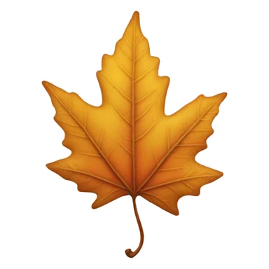 A fall leaf sticker