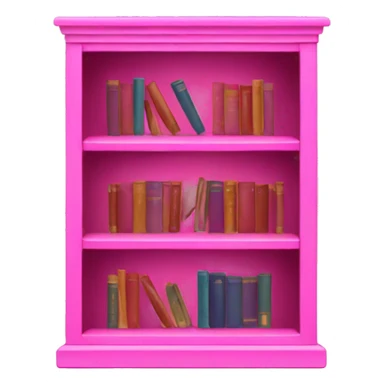 Pink bookcase  sticker