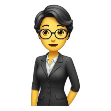 Secretaria triste sticker