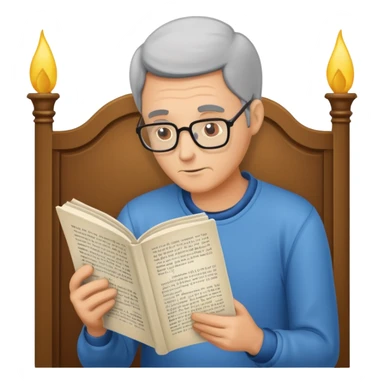 a man reads an obituary sticker