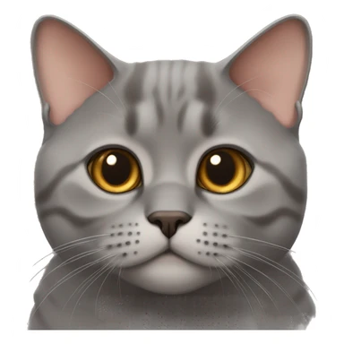 British shorthair brown cat sticker