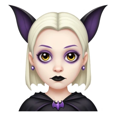 Goth bat sticker