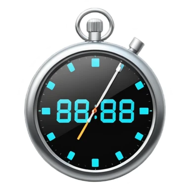 Stopwatch with digital display sticker