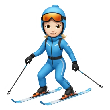 A person skiing sticker