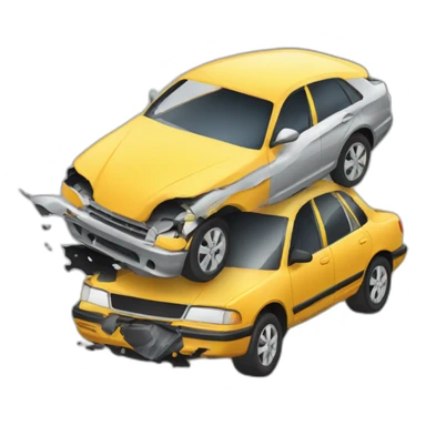 car accident sticker