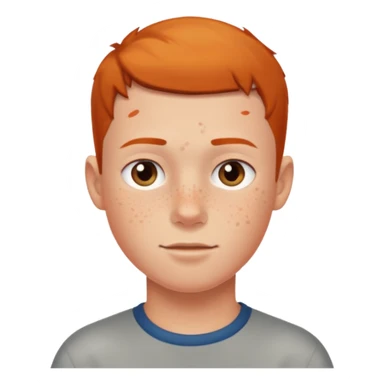 Boy with crew cut sticker