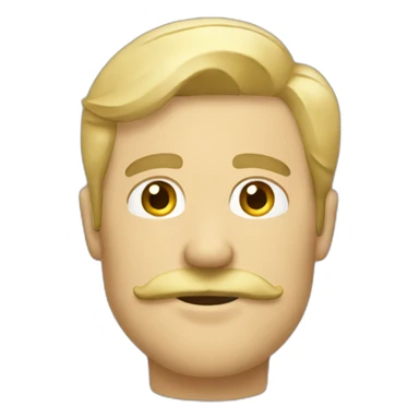 mustachioed-blonde-man sticker