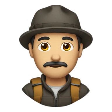 Homme cagouler sticker