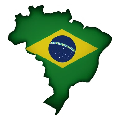 Brazil's map sticker