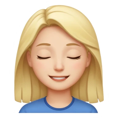 A ⭐ SMILE SOFTLY EYES CLOSED sticker