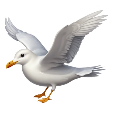 seagull flying sticker