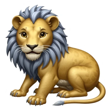 Elder Scrolls Online Lion eating its tail Ouroboro silver sticker