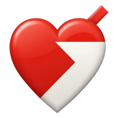 suprematism heart sticker