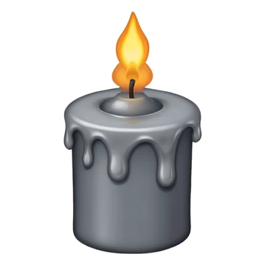 burnt out candle sticker