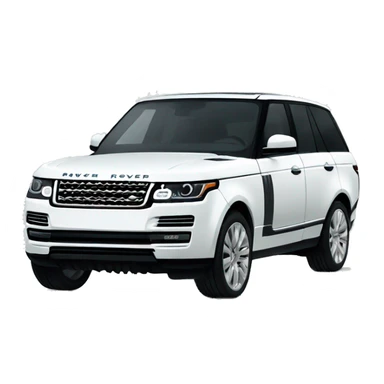 White range rover sticker
