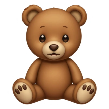 Brow Teddy bear sticker