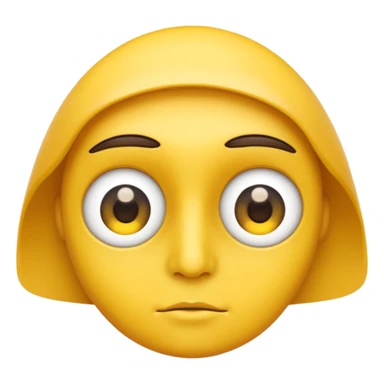 Yellow face eye tweaking sticker