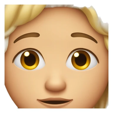 Wrinkle nose blushing face sticker