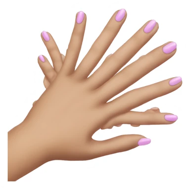 Hand with nails sassy sticker