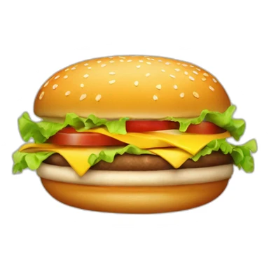 Burger kig bag sticker