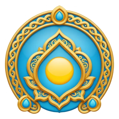 Kazakh national oyu  sticker