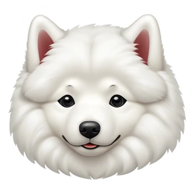
Samoyed lies upside down sticker