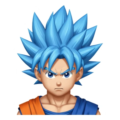 Goku ultra instinto azul sticker