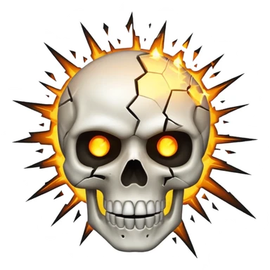 Patlayan kuru kafa emojisi sticker