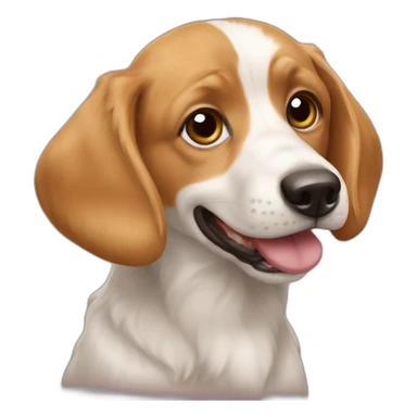 Chien qui mange un papillon sticker