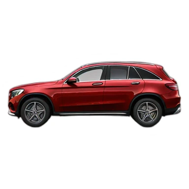 Red Mercedes glc sticker
