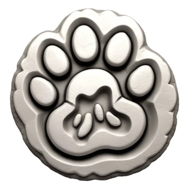 cat paw print sticker