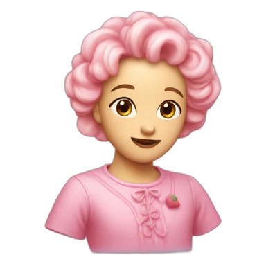 Coeur rose pastelle sticker