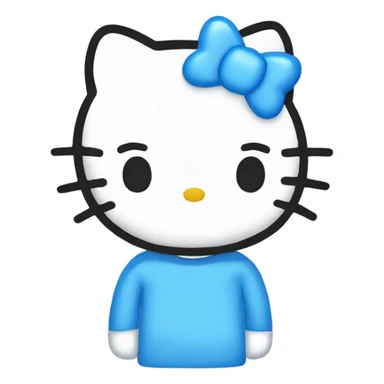 Hello kitty blue 💙 sticker