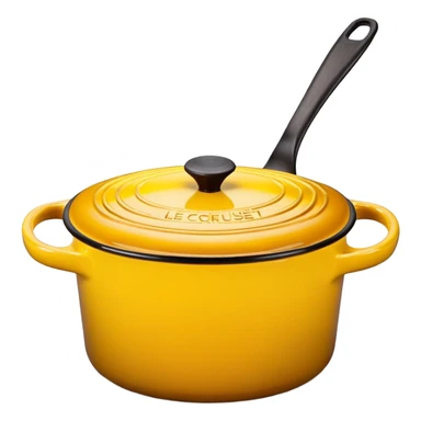 yellow le creuset sticker